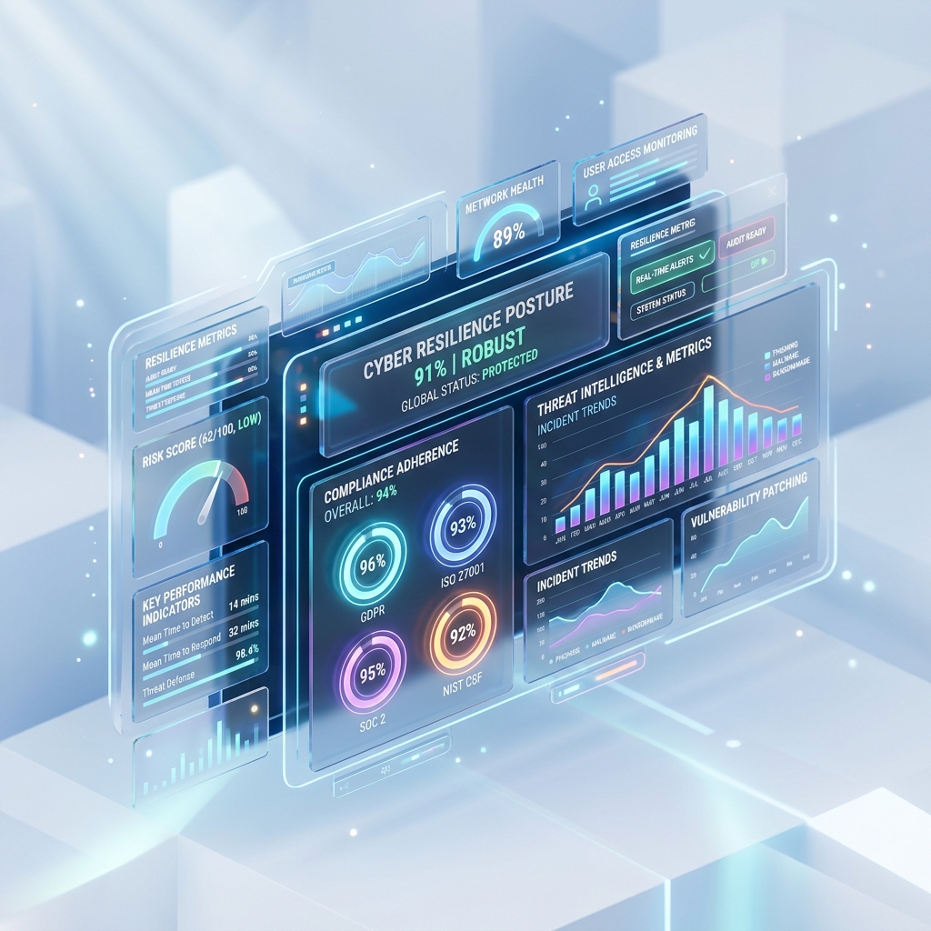 CARAgrc Cyber Resilience Posture dashboard showing controls, owners, evidence status and action tracking